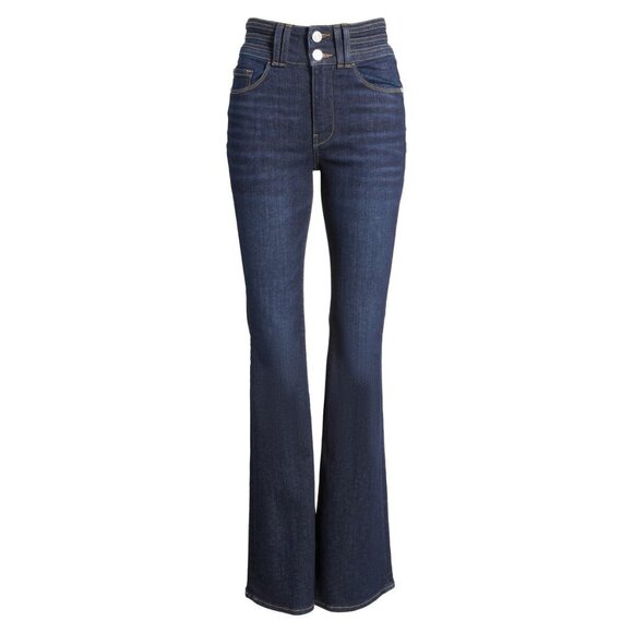 Frame Denim Denim - NWT Frame Le High Flare in Fife Triple Binding Waist Stretch Denim Jeans 27 x 35